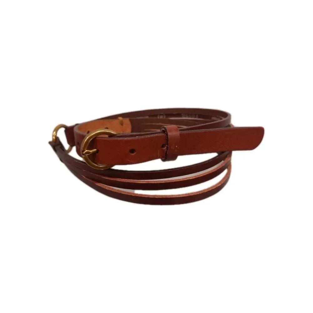 Fossil Brown Split Leather Belt Size Medium Fits 31-37